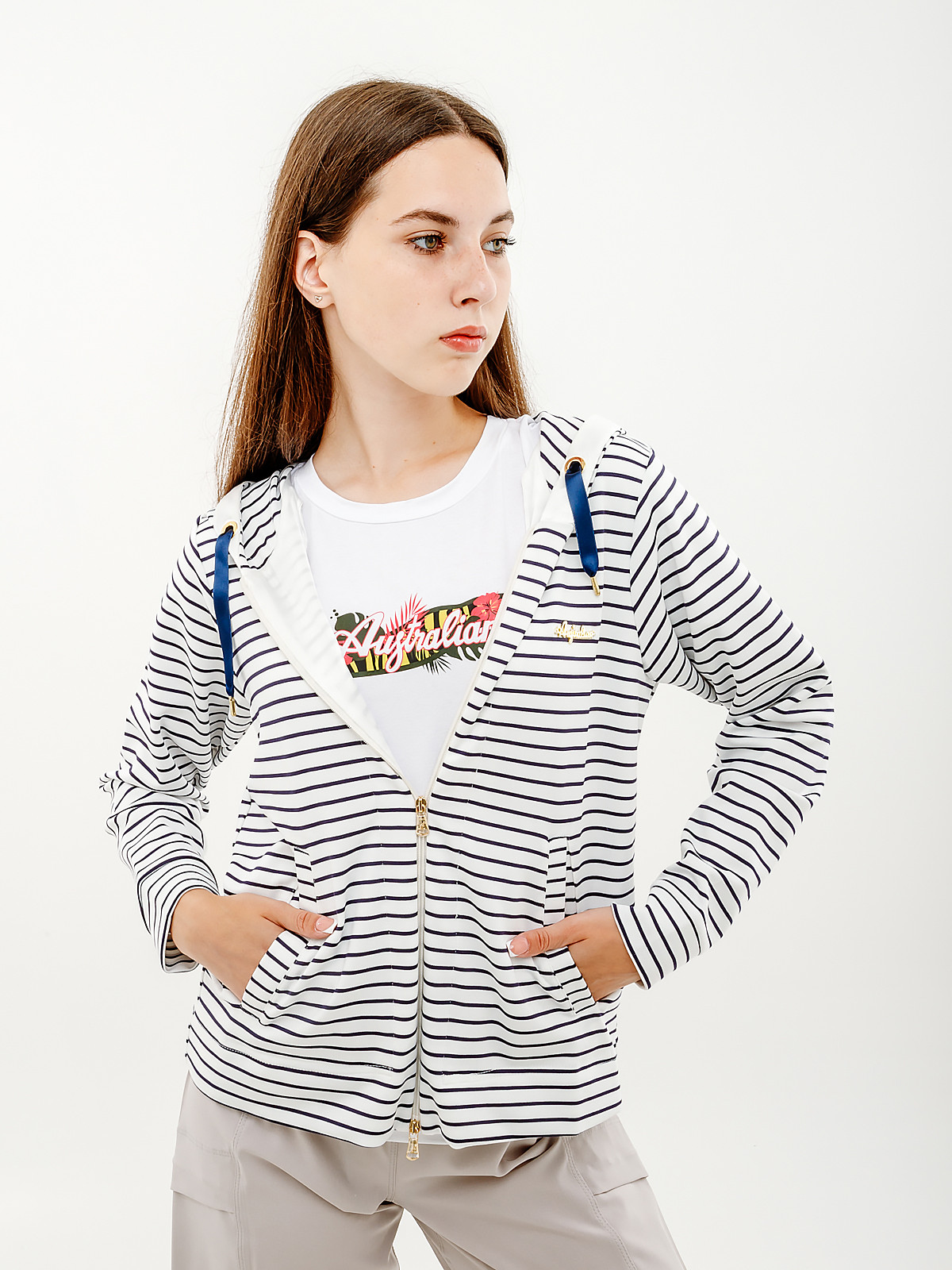 Худі AUSTRALIAN STRIPES HOODIE POLYVISCOSA JACKET LSDGC0010-010