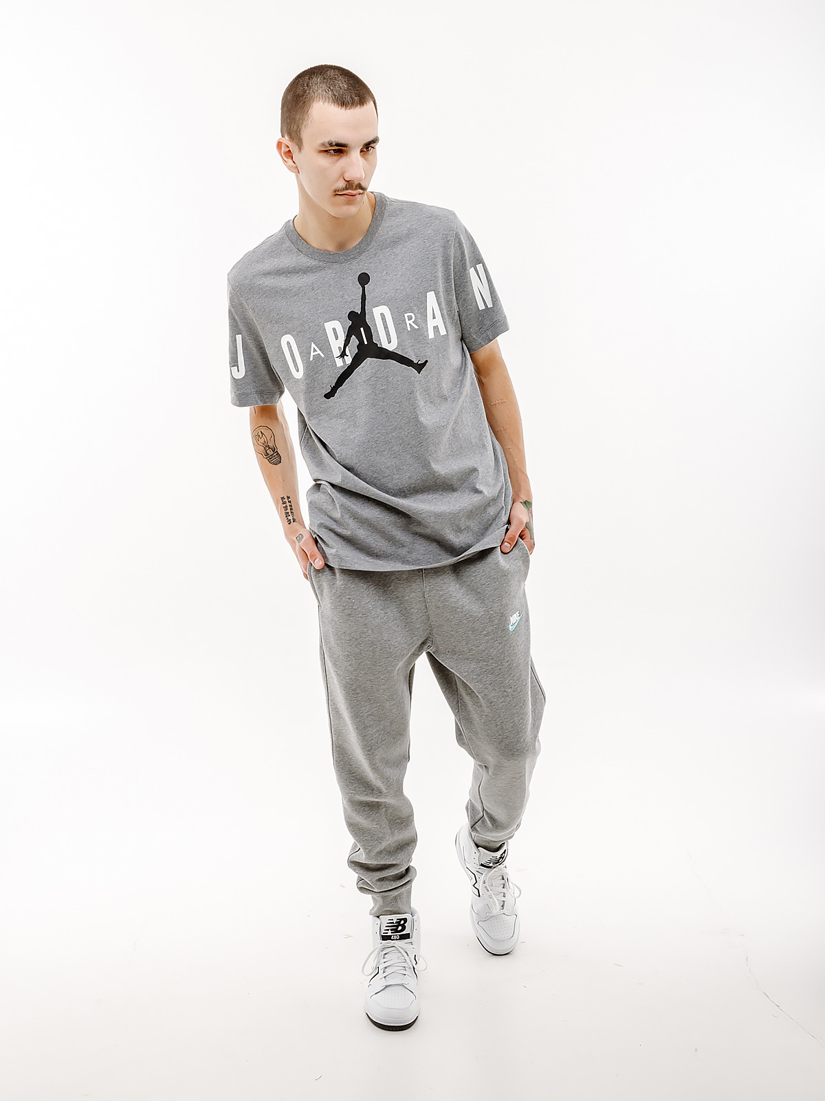 Футболка JORDAN M J JD AIR STRETCH SS CREW DV1445-091 1 1 4
