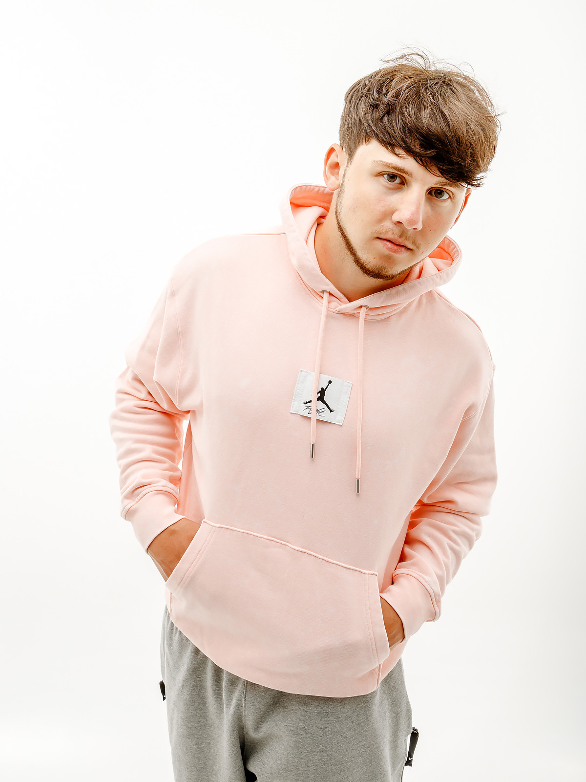 Худі JORDAN M J ESS STMT WASH FLC PO DR3087-610 1 1 4