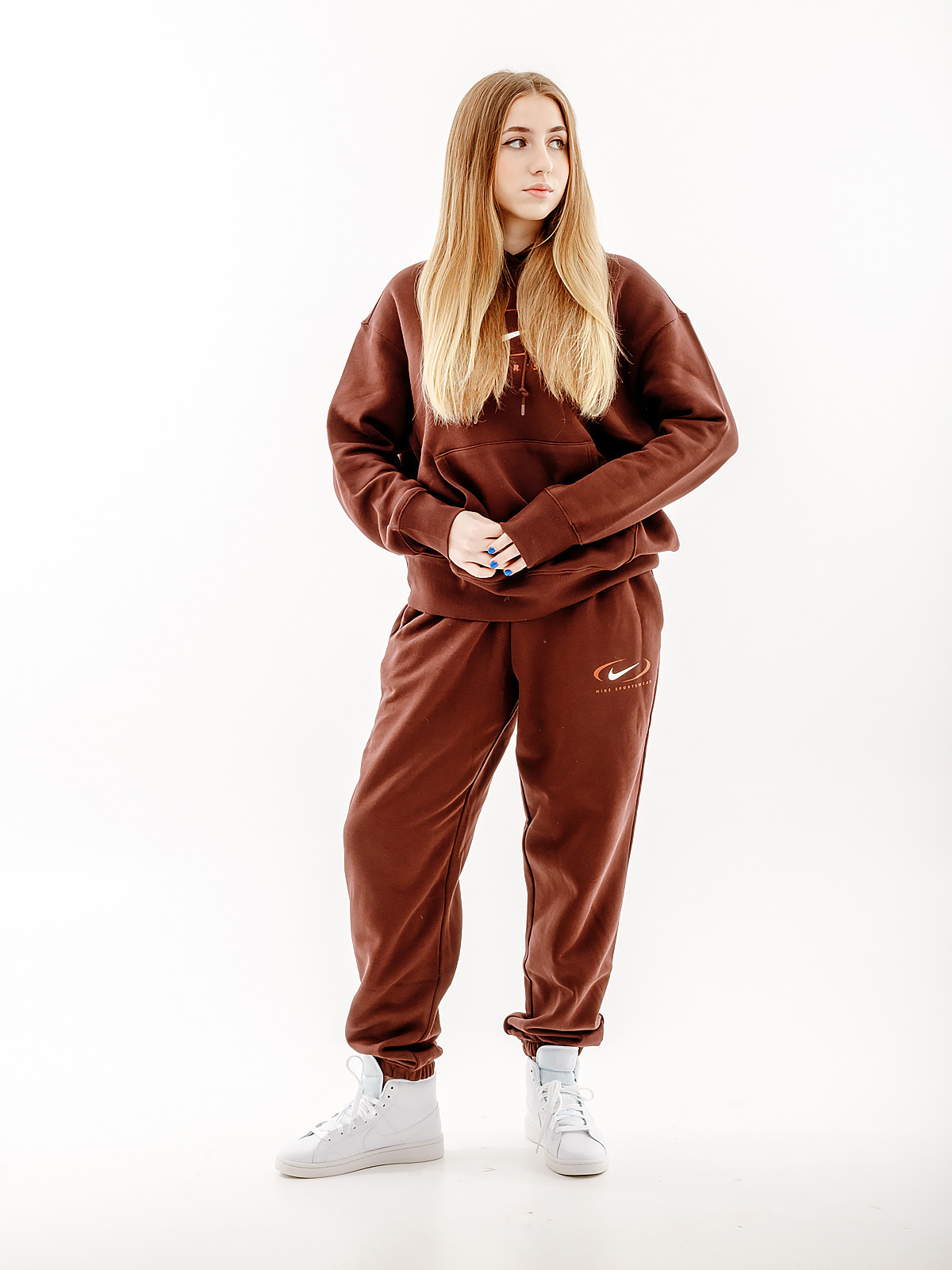 Толстовка Nike NS FLC OS PO HD SWSH FN7698-227