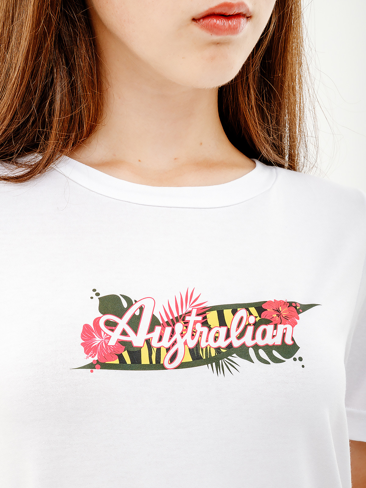 Футболка AUSTRALIAN LOGO FLOWERS TEE JERSEY V LSDTS0027-002