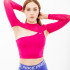 Топ з довгим рукавом Nike LS TOP CROPPED NVT FB5683-615