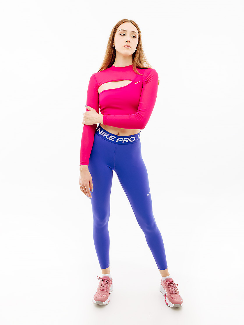 Топ з довгим рукавом Nike LS TOP CROPPED NVT FB5683-615