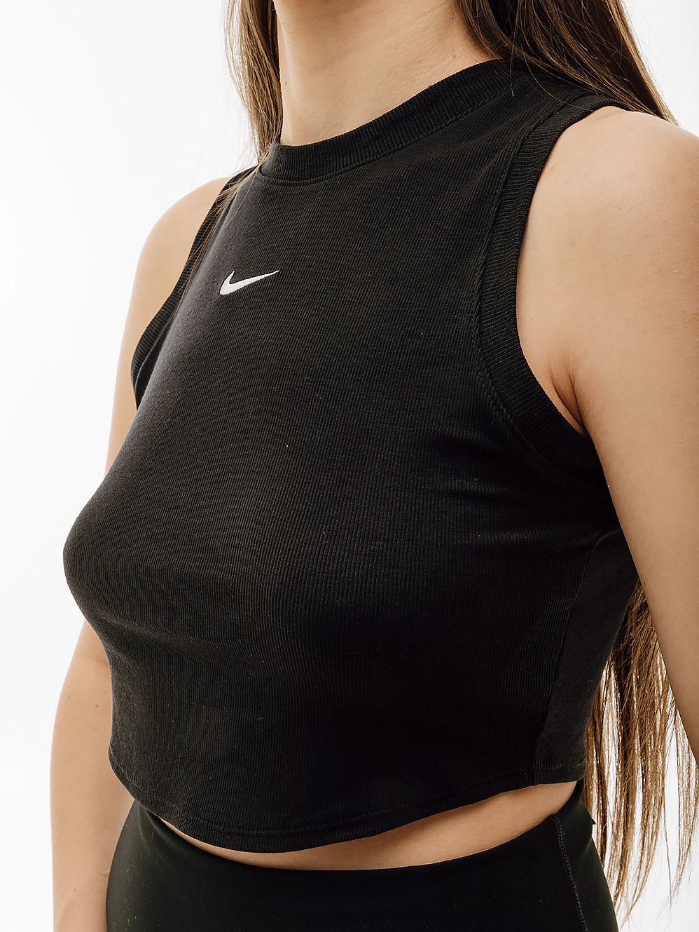Майка Nike W ESSNTL RIB CRP TANK FB8279-010