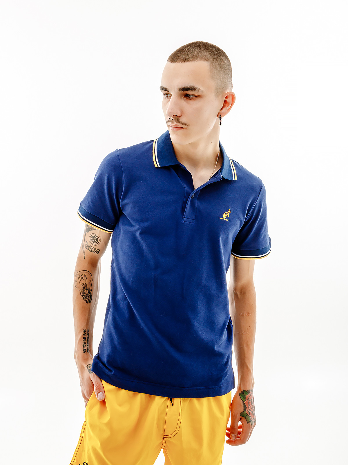 Футболка поло AUSTRALIAN 2-STRIPE PIQUE' POLO S-FIT LSUPO0004-842B