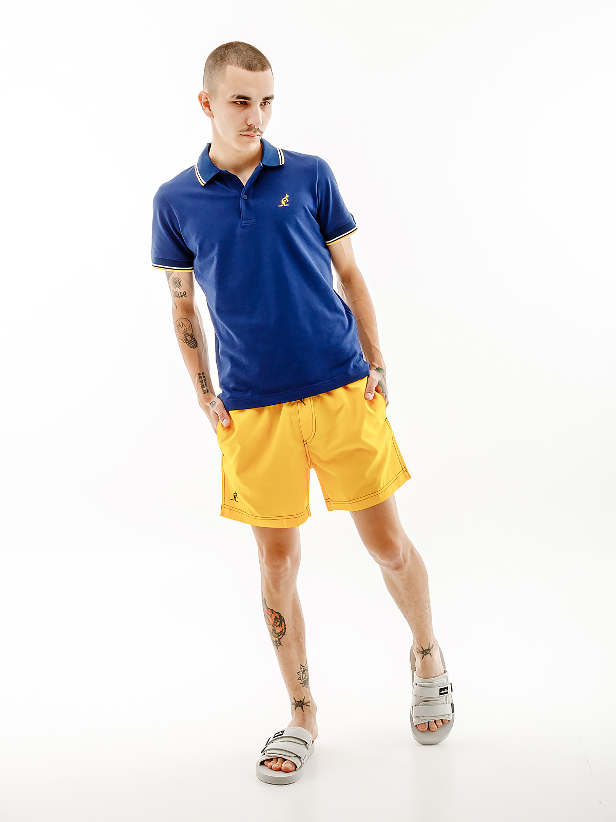 Футболка поло AUSTRALIAN 2-STRIPE PIQUE' POLO S-FIT LSUPO0004-842B