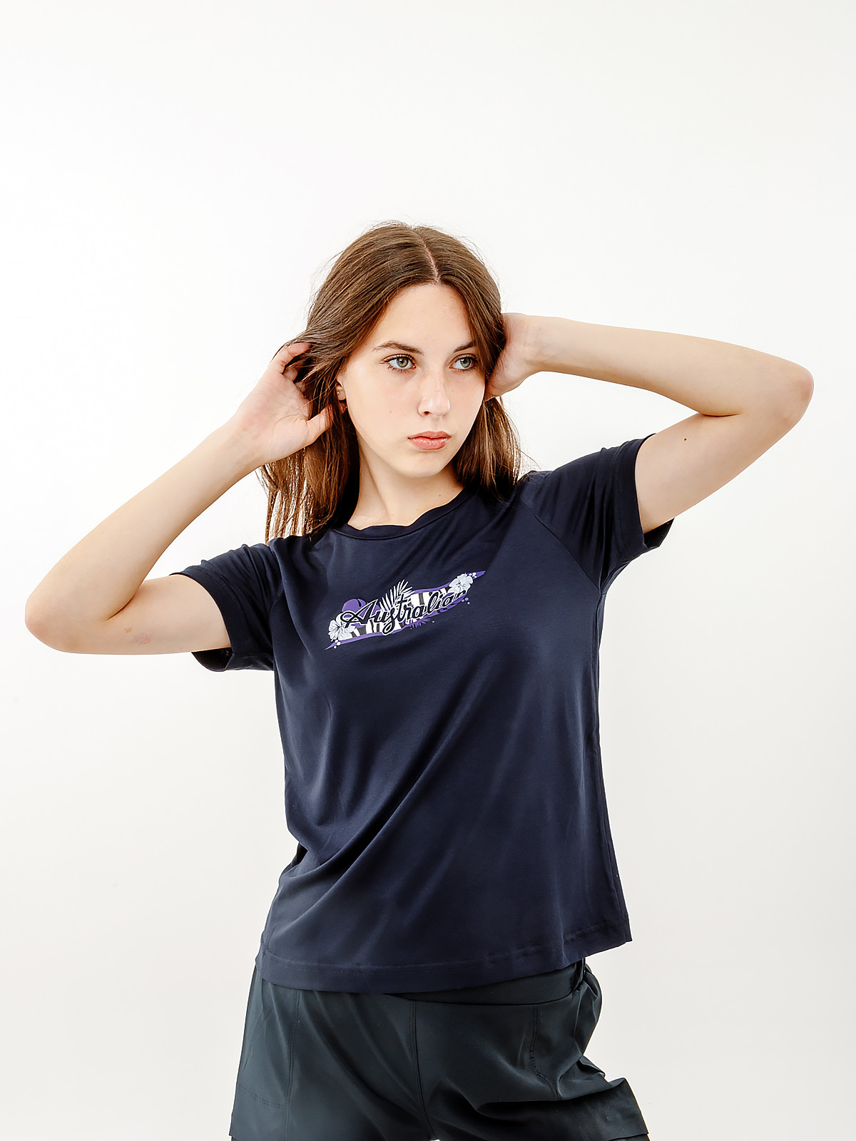 Футболка AUSTRALIAN LOGO FLOWERS TEE JERSEY V LSDTS0027-200