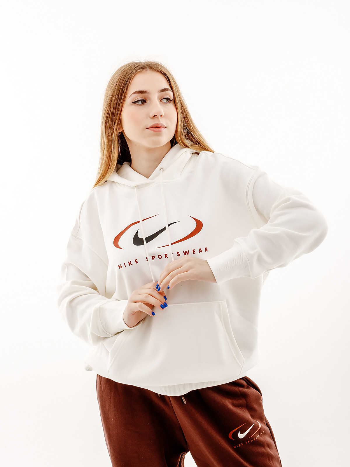 Кофта Nike NS FLC OS PO HD SWSH FN7698-133