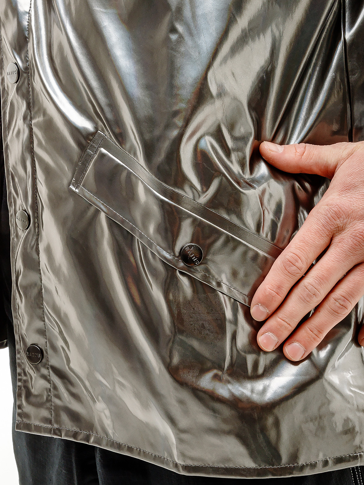 Куртка Rains Jackets 1801-HolographicSteel