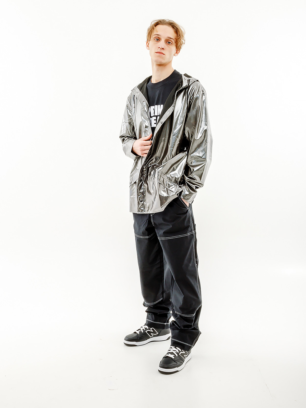 Куртка Rains Jackets 1801-HolographicSteel