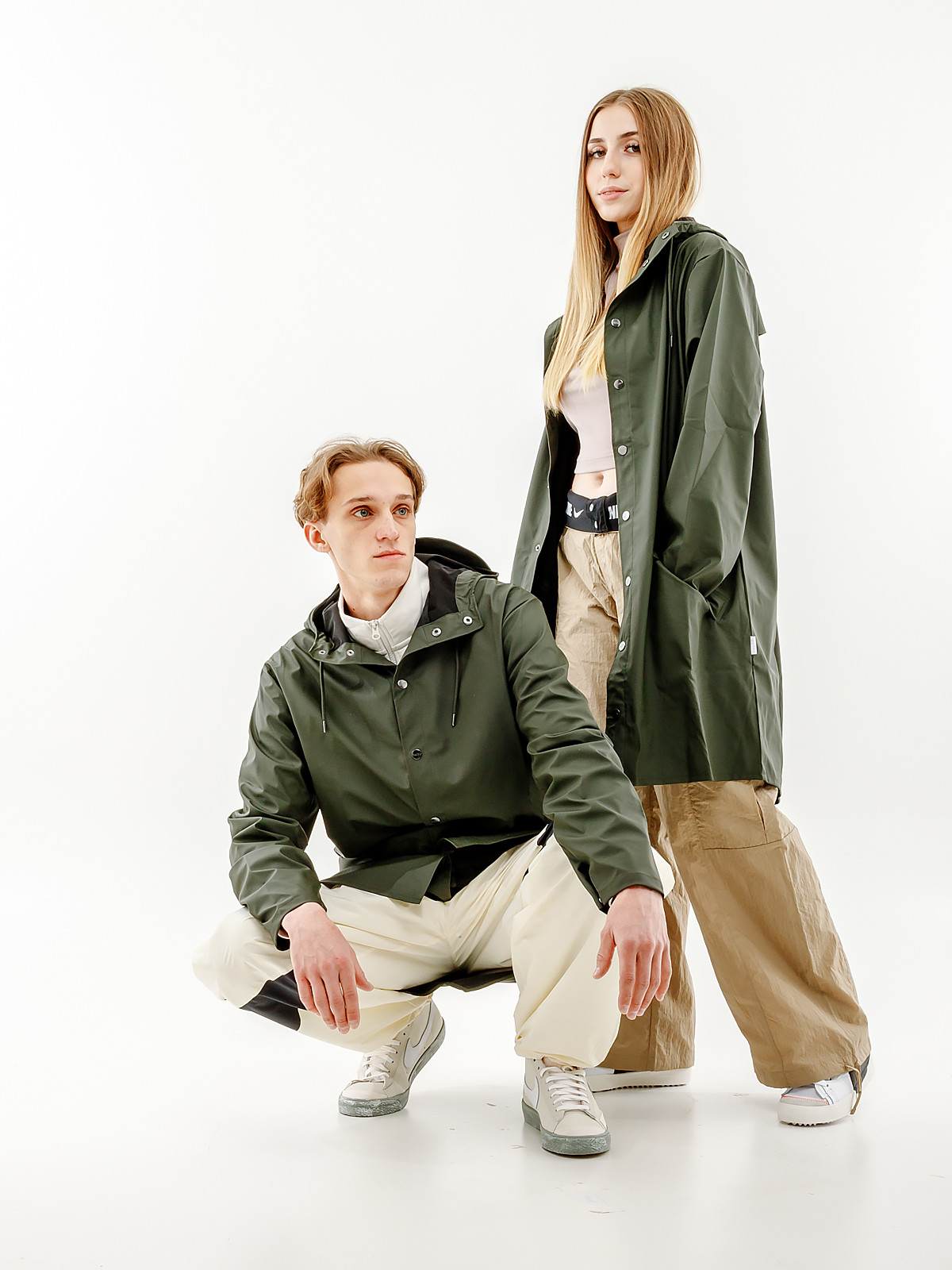 Куртка Rains Long Jacket 1202-Green