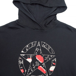 Кофта JEEP HOODED CROPPED SWEATSHIRT STAR Botanical Print O102607-B000
