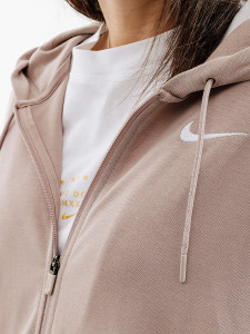 Кофта Nike W NSW JRSY OS FZ HOODIE DM6415-272
