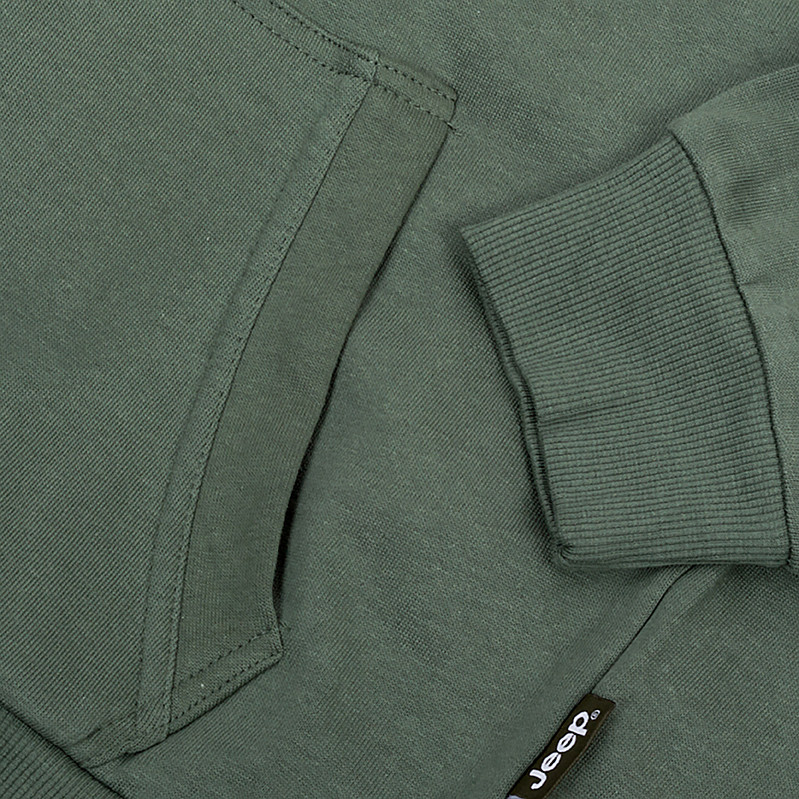 Кофта JEEP HOODED SWEATSHIRT FULL ZIP Sleeve Embroidery O102571-E850
