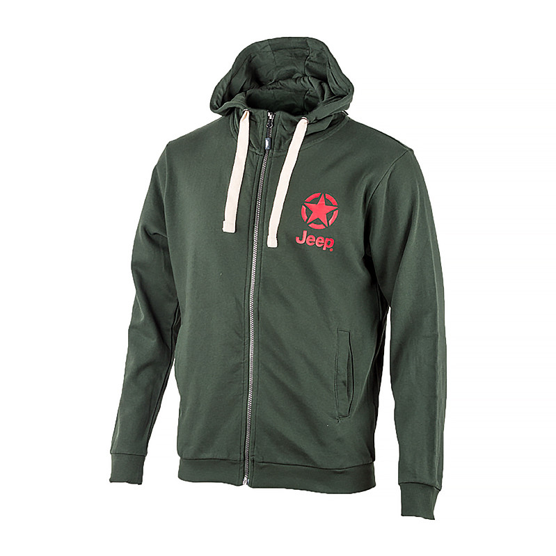 Кофта JEEP HOODED SWEATSHIRT FULL ZIP STAR&JEEP O102572-E848