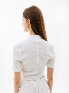 Футболка Nike W NSW ESSNTL RIB MOCK SS TOP DV7958-100