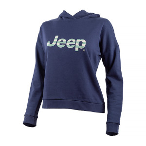 Кофта JEEP HOODED CROPPED SWEATSHIRT Striped Print O102609-A184