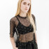 Футболка Nike W NSW AIR AOP MESH SS CROP TOP DV8245-010
