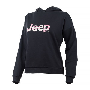 Кофта JEEP HOODED CROPPED SWEATSHIRT Striped Print O102609-B000