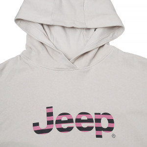Кофта JEEP HOODED CROPPED SWEATSHIRT Striped Print O102609-J863