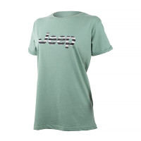 Футболка JEEP T-SHIRT OVERSIZE Striped Print Turn O102611-E854