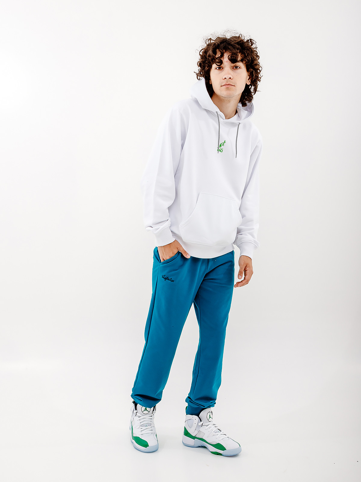 Штани AUSTRALIAN ESSENTIAL FLEECE PANTS RIB BOTTOM LSUPA0010-184