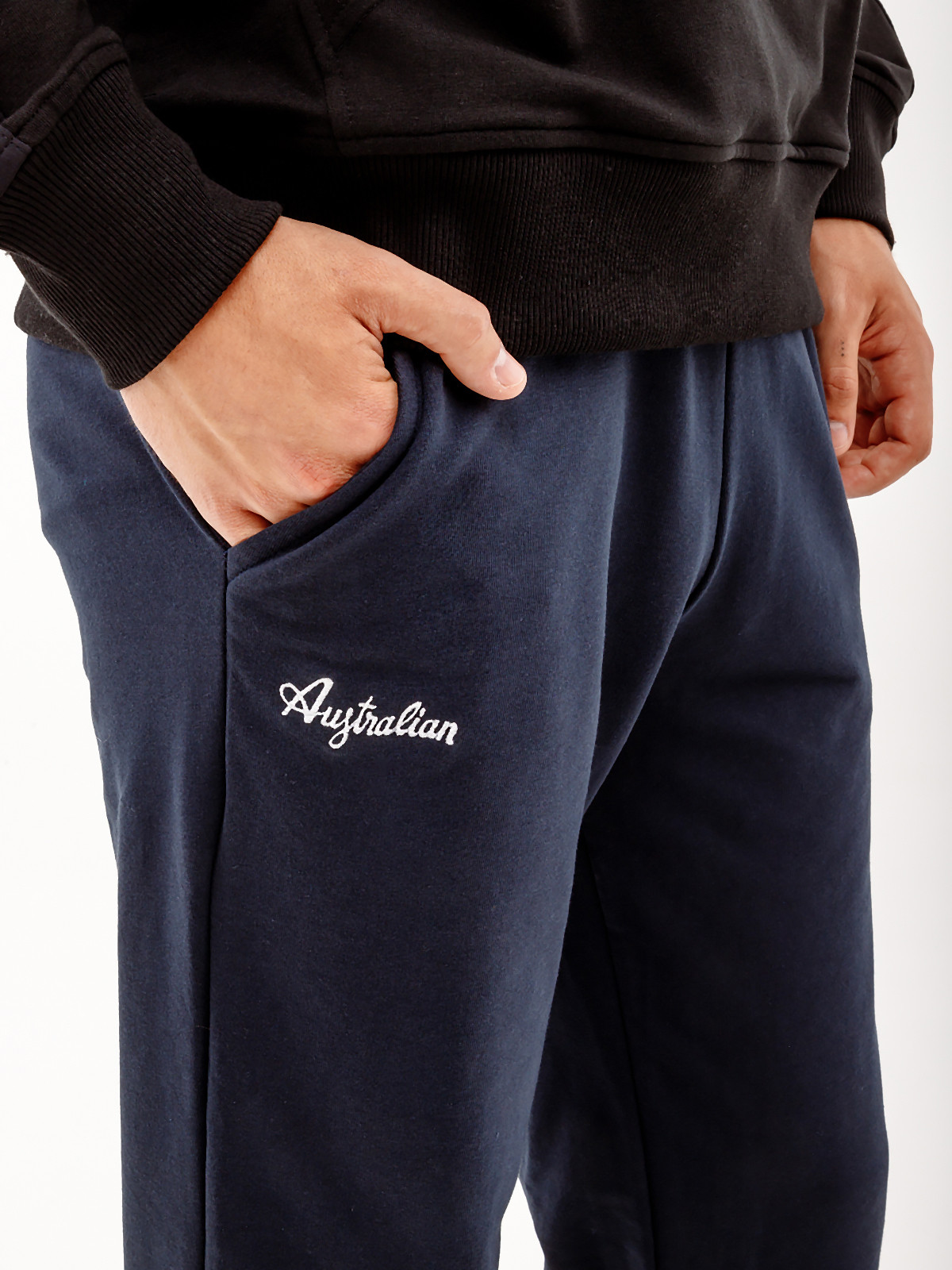 Штани AUSTRALIAN ESSENTIAL FLEECE PANTS RIB BOTTOM LSUPA0010-200 4