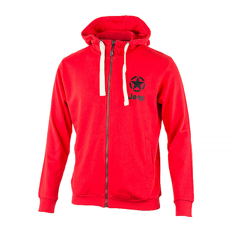 Кофта JEEP HOODED SWEATSHIRT FULL ZIP STAR&JEEP O102572-R699 1