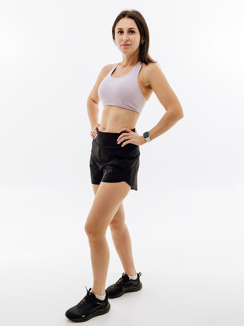 Шорти Nike W NK BLISS DF HR 3IN BR SHORT DX6018-010