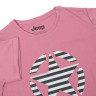 Футболка JEEP T-SHIRT OVERSIZE STAR Striped Print Turn O102613-P490